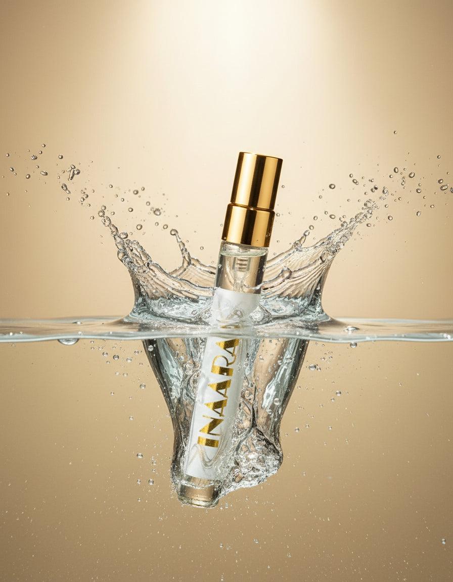Vegan perfume. Inaara artisan perfume by Hazel Glow
