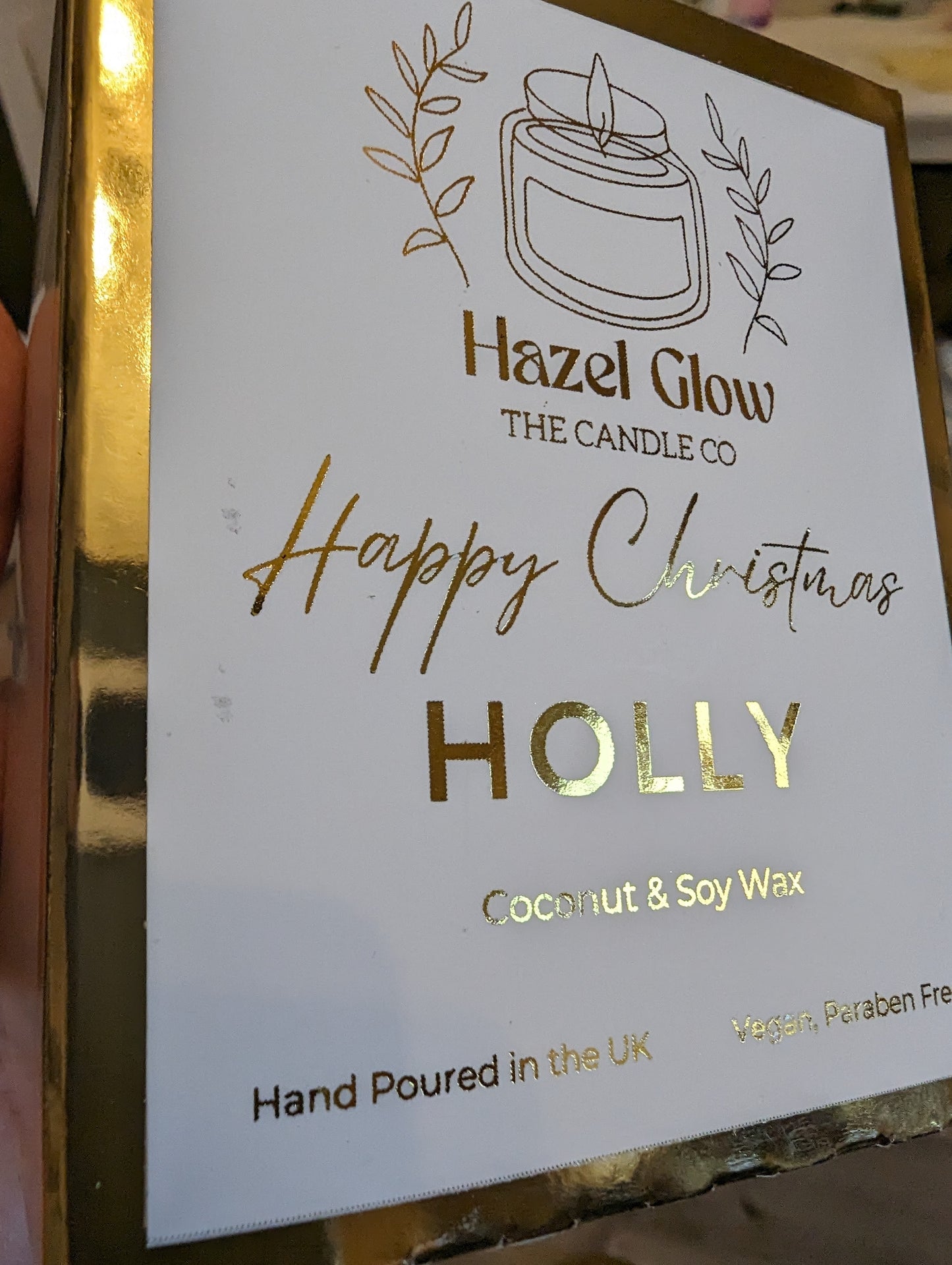 Personalised Christmas Candle |Christmas Gifts For Her