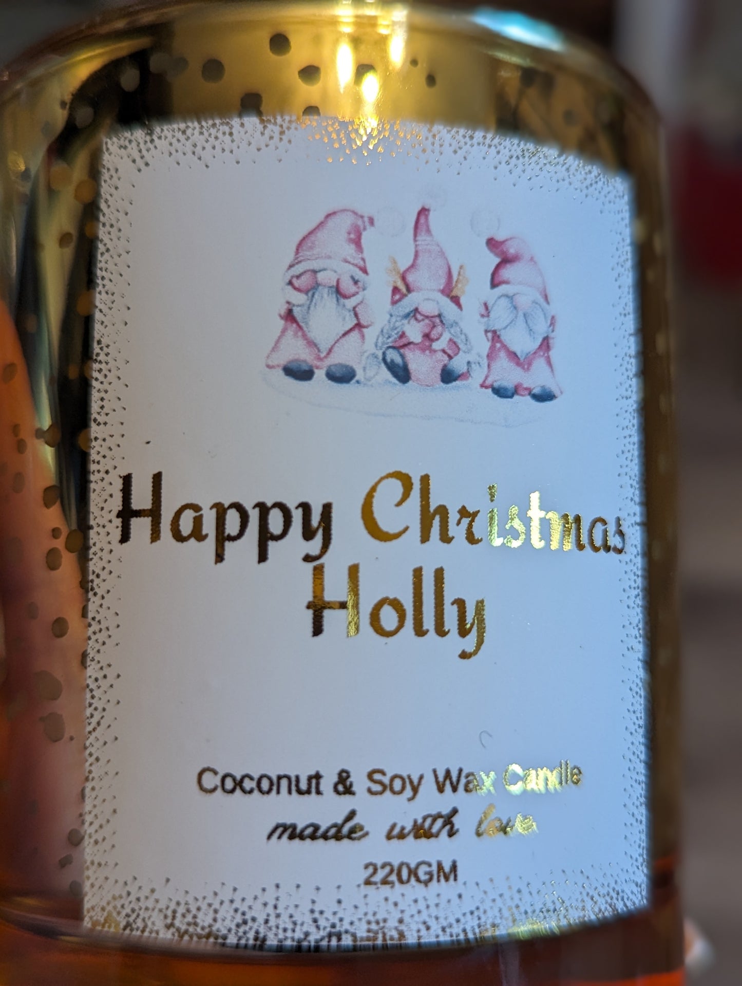 Personalised Christmas Candle |Christmas Gifts For Her