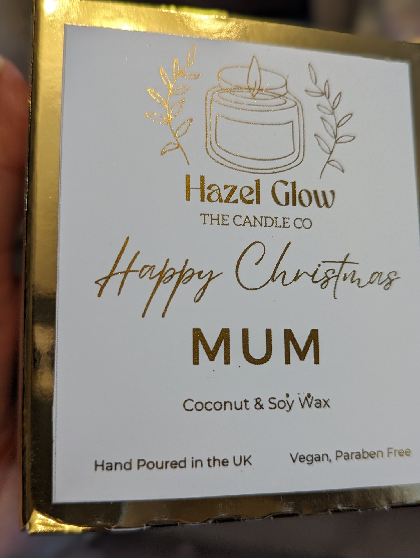 Personalised Christmas Candle |Christmas Gifts For Her