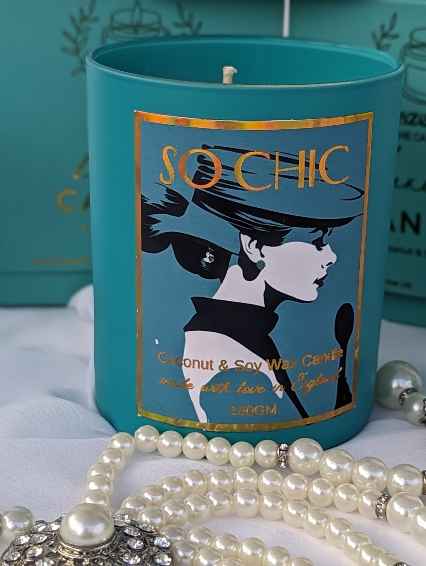Luxury Vegan Candle | Audrey Hepburn Style | Candle Gift For Her