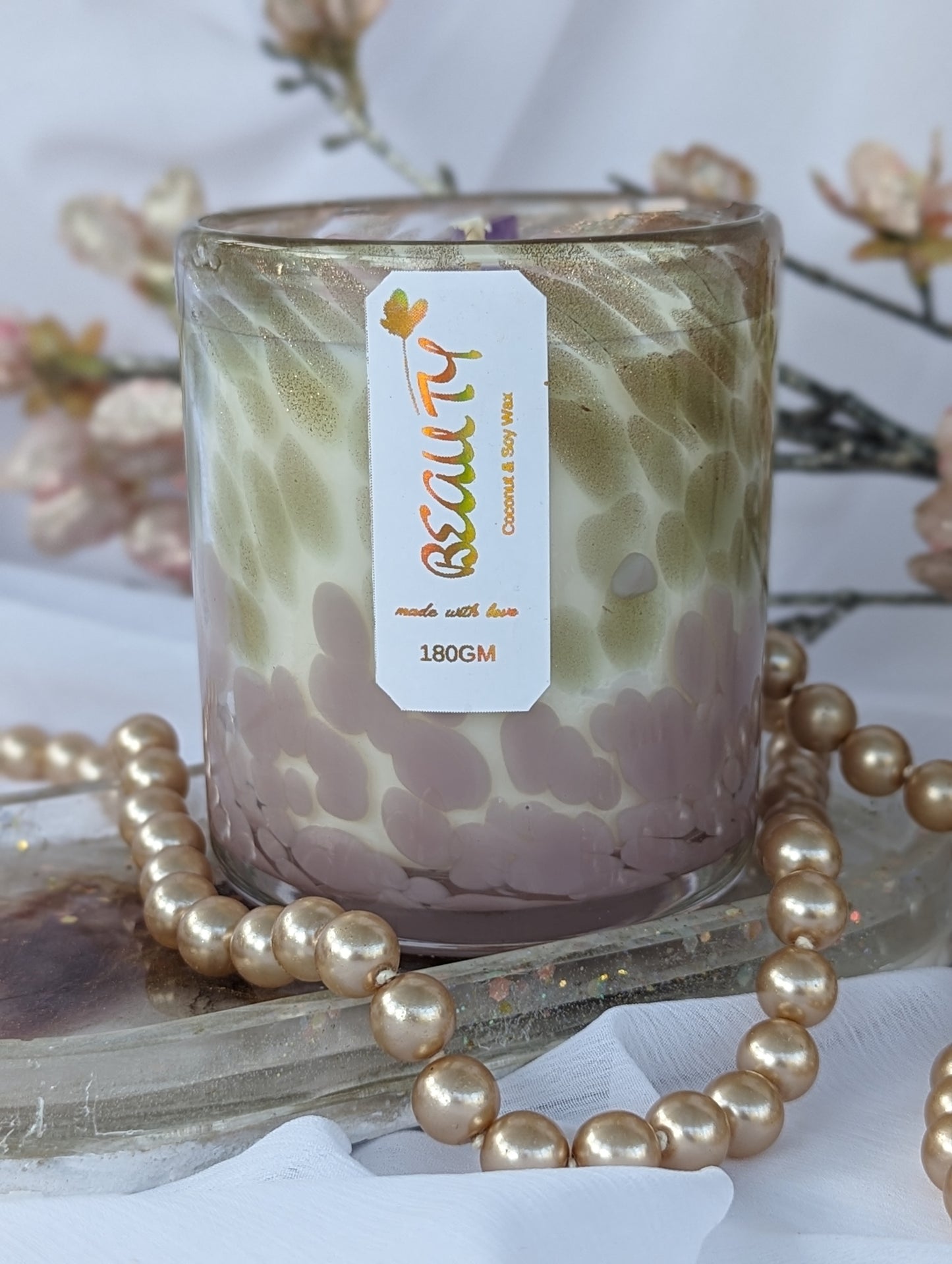 Beauty Luxury Crystal Candle | Wellness Candle Gift For Her