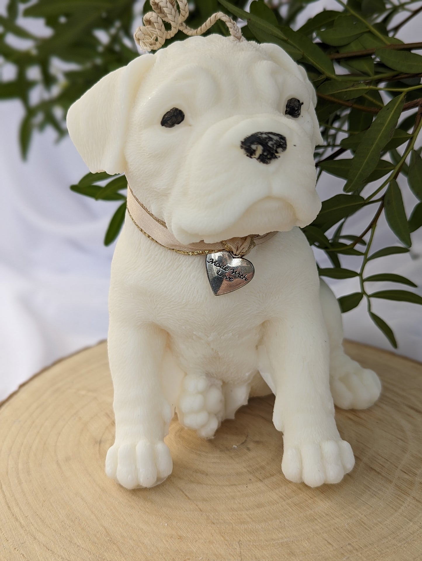 Boxer Dog Puppy Candle| Dog Candle | Boxer Candle Gift