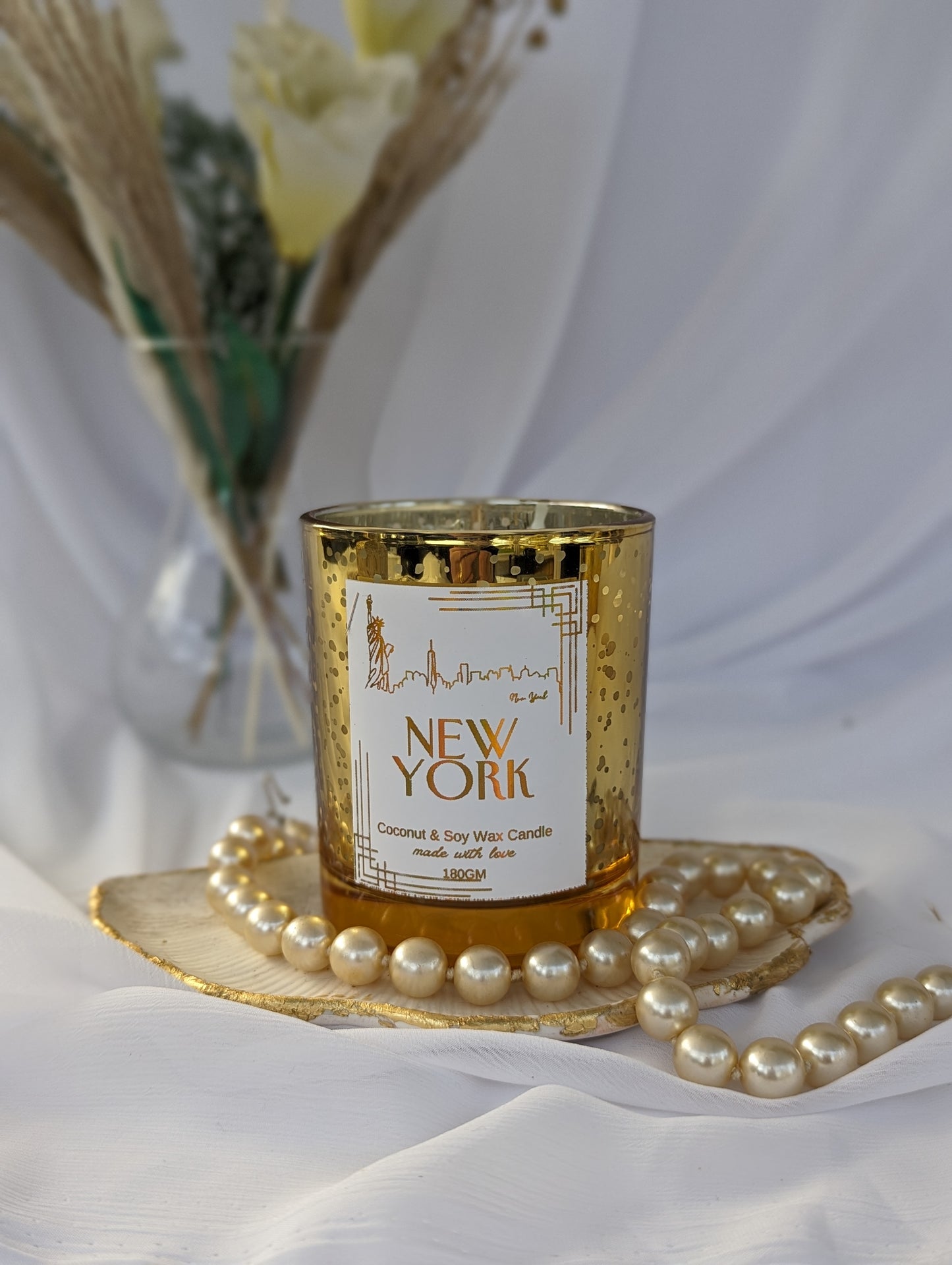 New York Destination Candle | Coffee Fragrance | Vegan