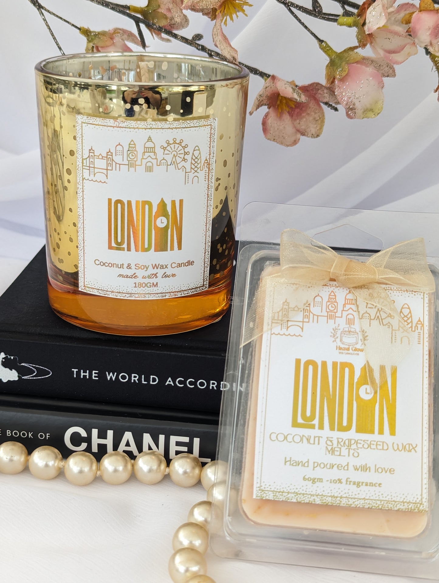 London Destination Candle | London Skyline Candle | Gold Candle Gift