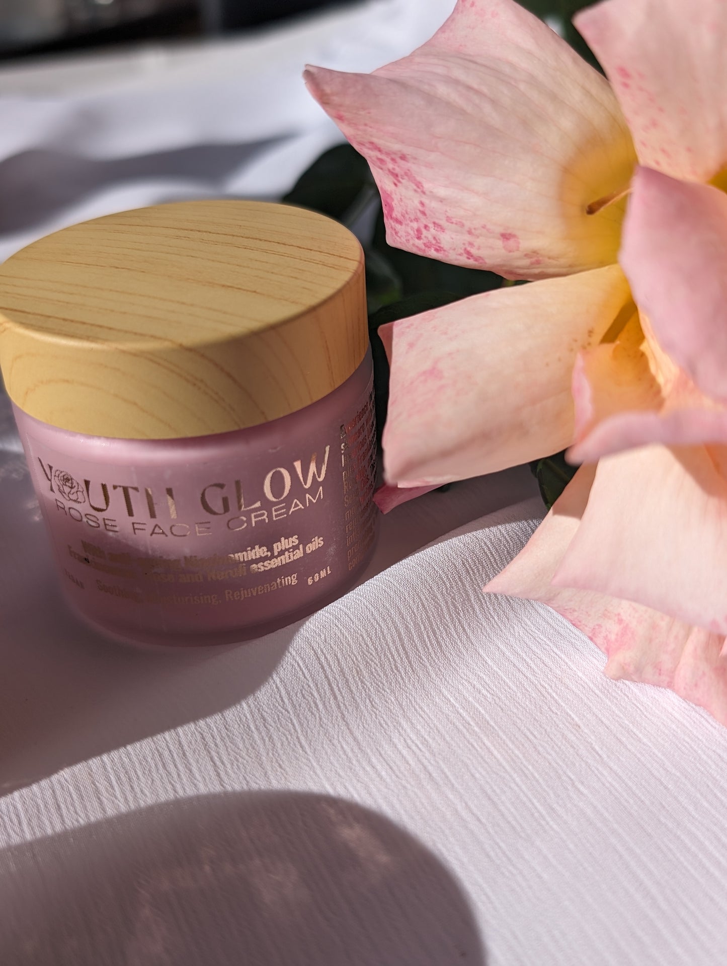 Youth Glow Rose Face Cream | Essential Oil Day Cream | Rose Day Cream