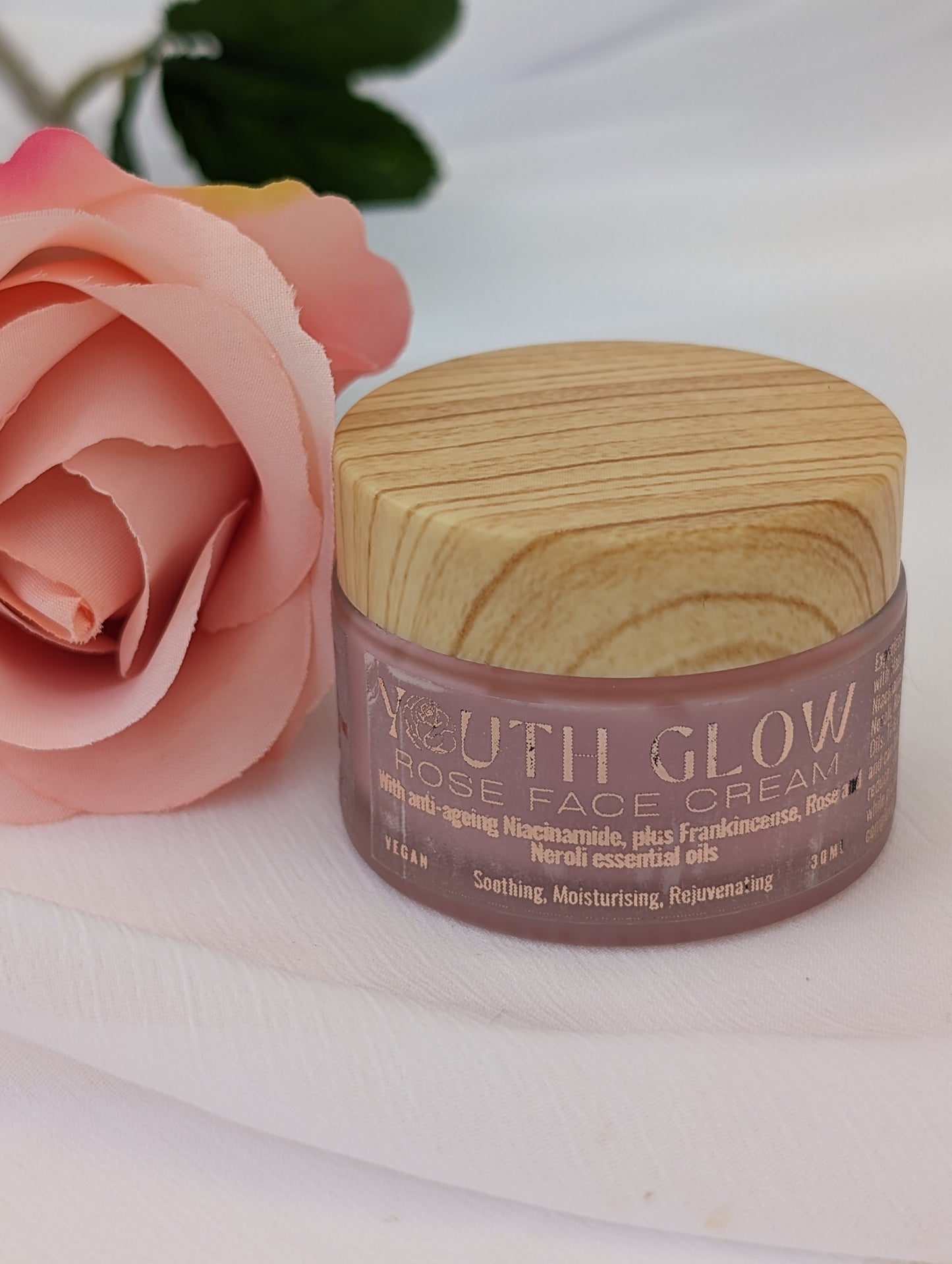 Youth Glow Rose Face Cream | Essential Oil Day Cream | Rose Day Cream