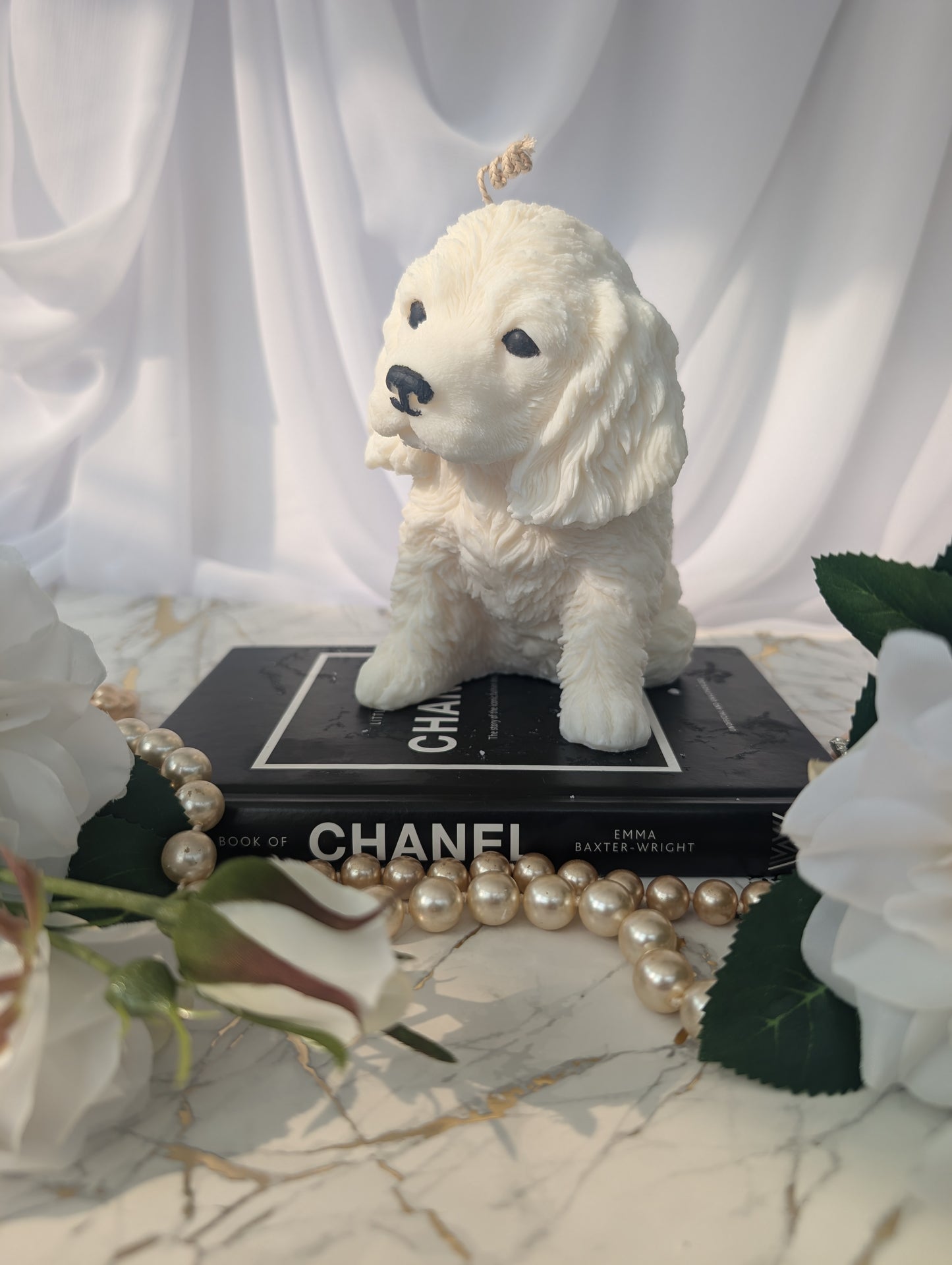 Cocker Spaniel Puppy Candle