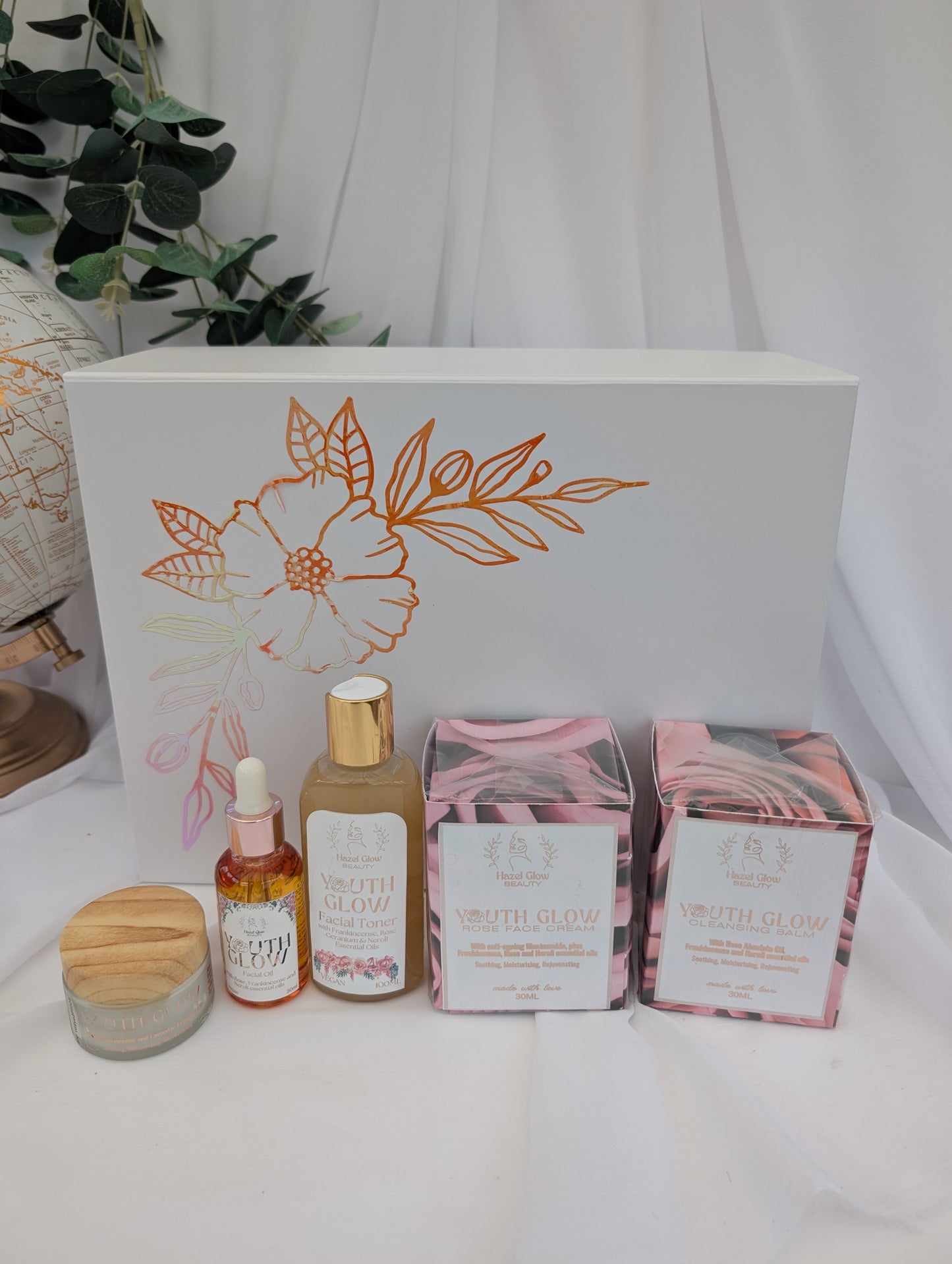 Youth Glow Gift Set | Essential Oil Skincare Gift | Luxury Skincare Gift |
