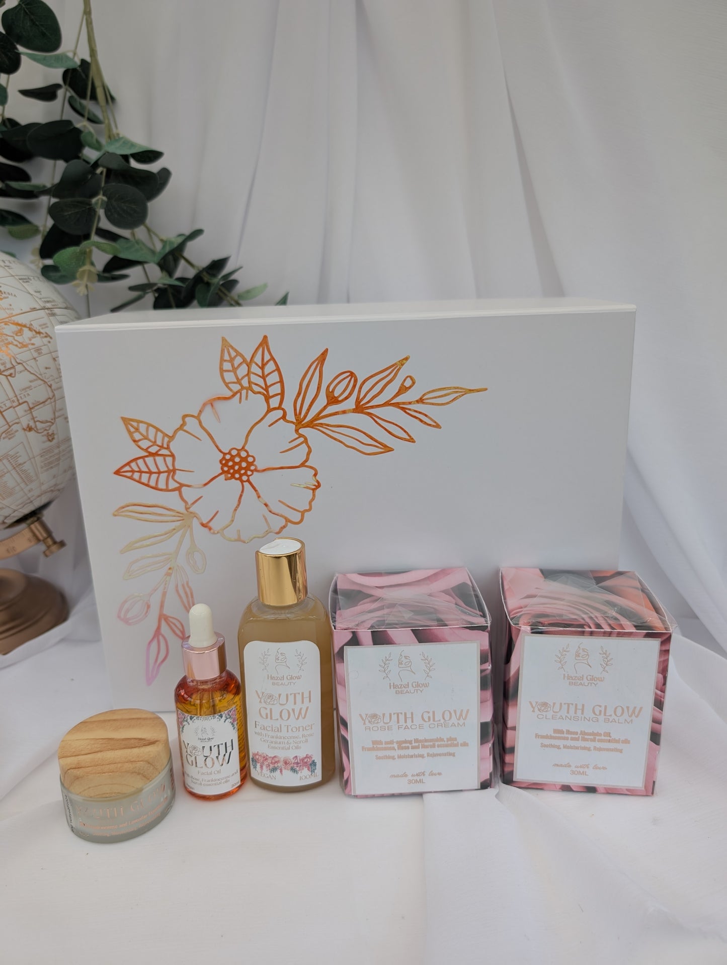 Youth Glow Gift Set | Essential Oil Skincare Gift | Luxury Skincare Gift |