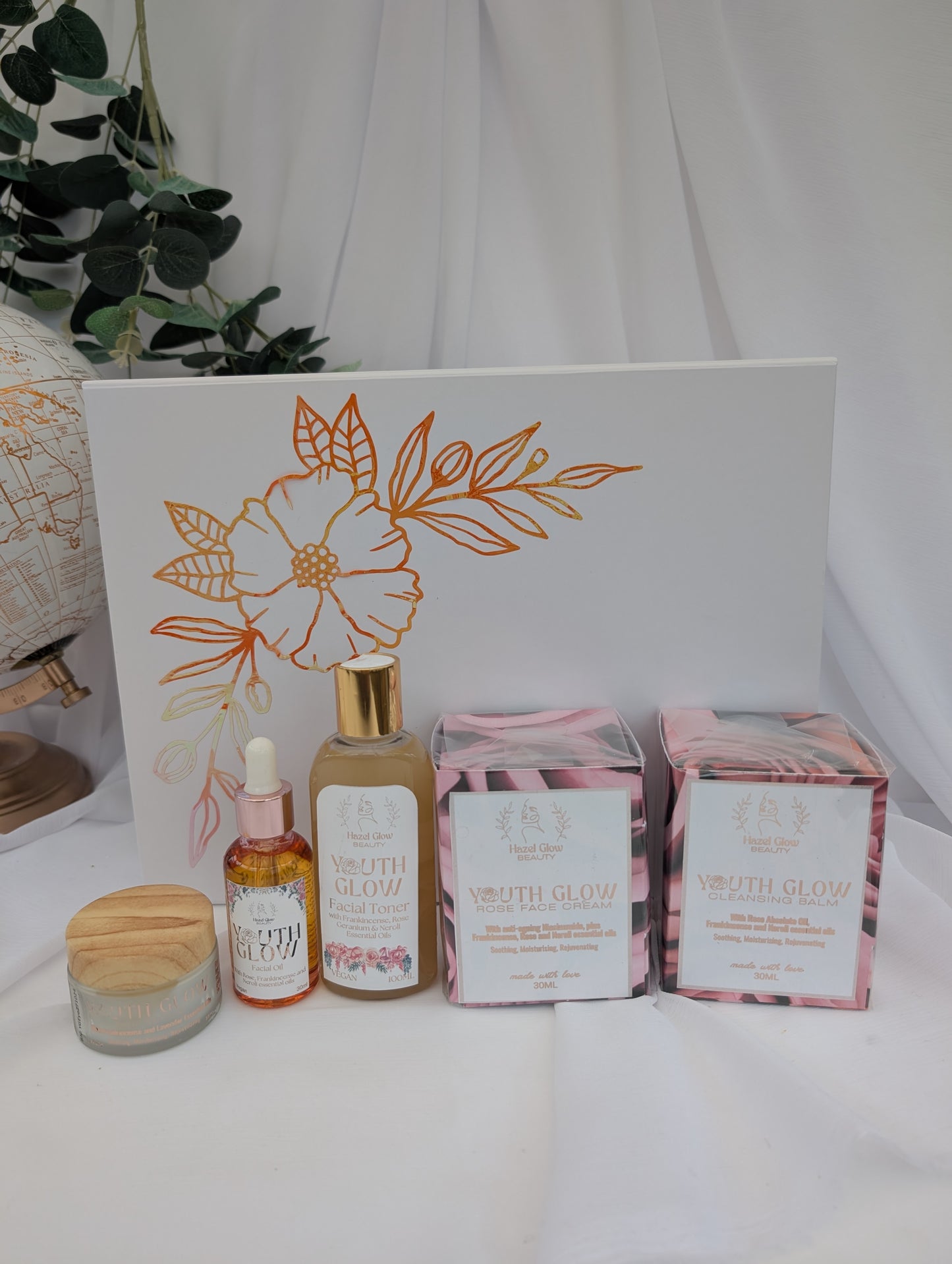 Youth Glow Gift Set | Essential Oil Skincare Gift | Luxury Skincare Gift |