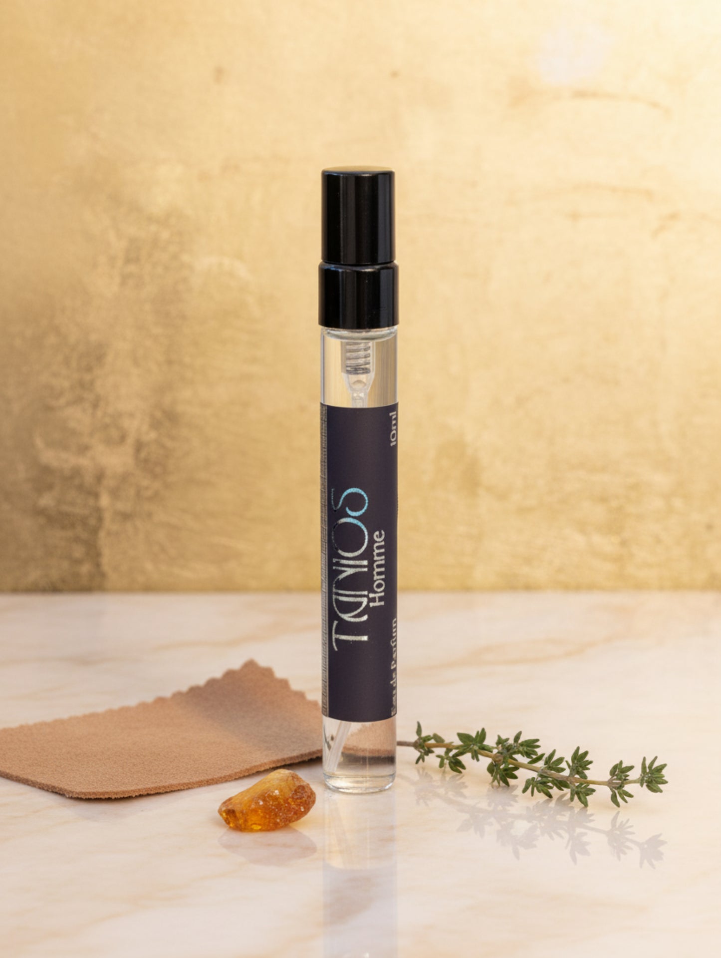 Tanios Men's eau de parfum, vegan, cruelty free, paraben free 10ml travel size men's perfume