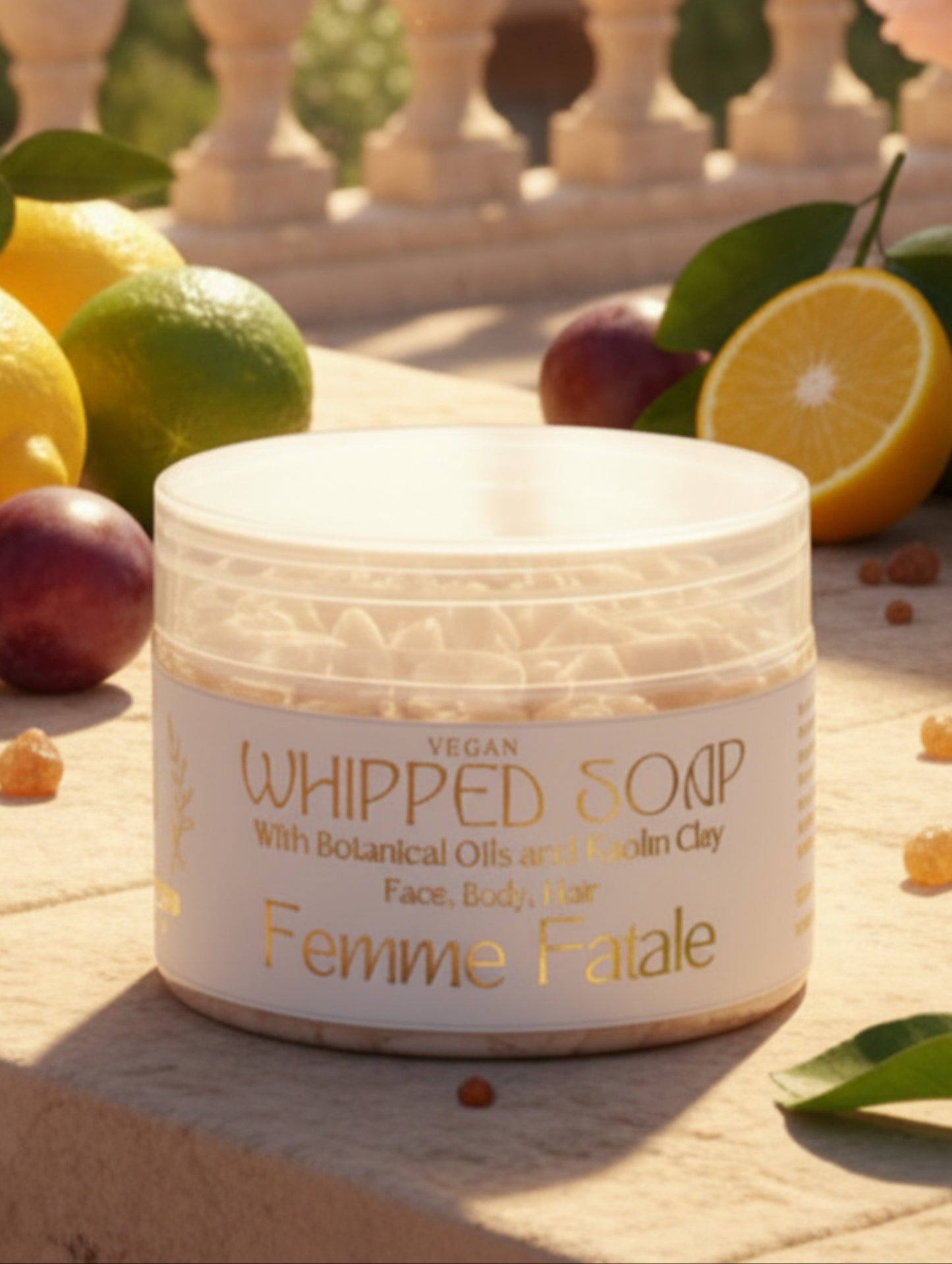 Whipped Soap with botanical oils in Femme Fatale Fragrance by Hazel Glow