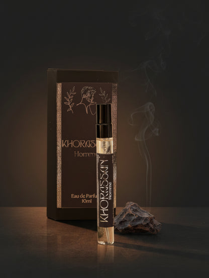 10ml men's perfume, travel size Khorassan oud fragrance by Hazel Glow