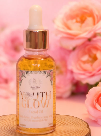 Youth Glow Vegan  Facial Oil - Anti-Aging Rosehip & Vitamin E