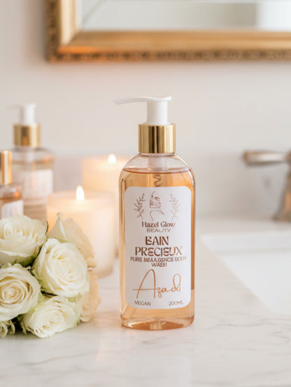Organic base body wash by Hazel Glow in Azadi fragrance