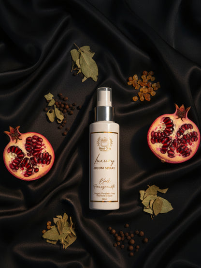 Hazel Glow luxury room spray in Black Pomegranate fragrance
