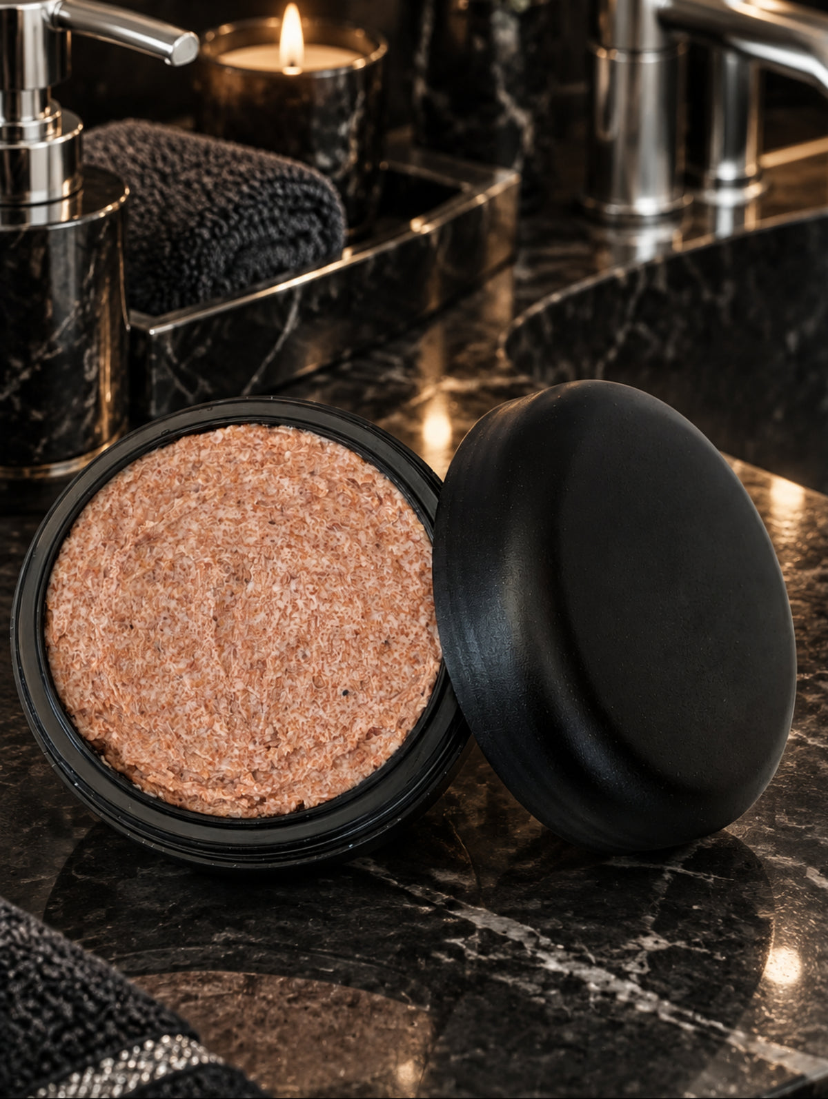 Walnut shell face and body scrub for men by Hazel Glow