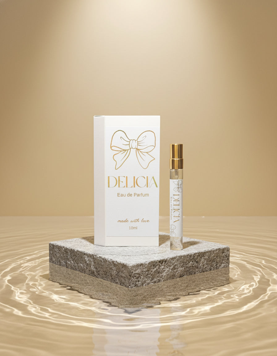Delicia Eau de Parfum bottle and packaging 