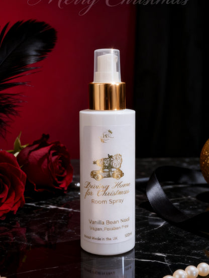 Driving Home for Christmas festive room spray by Hazel Glow in Vanilla Bean Noel fragrance