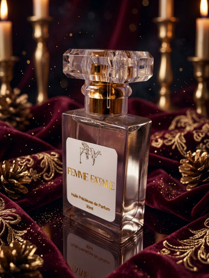 Femme Fatale vegan, cruetly free and paraben free perfume spray oil by Hazel Glow