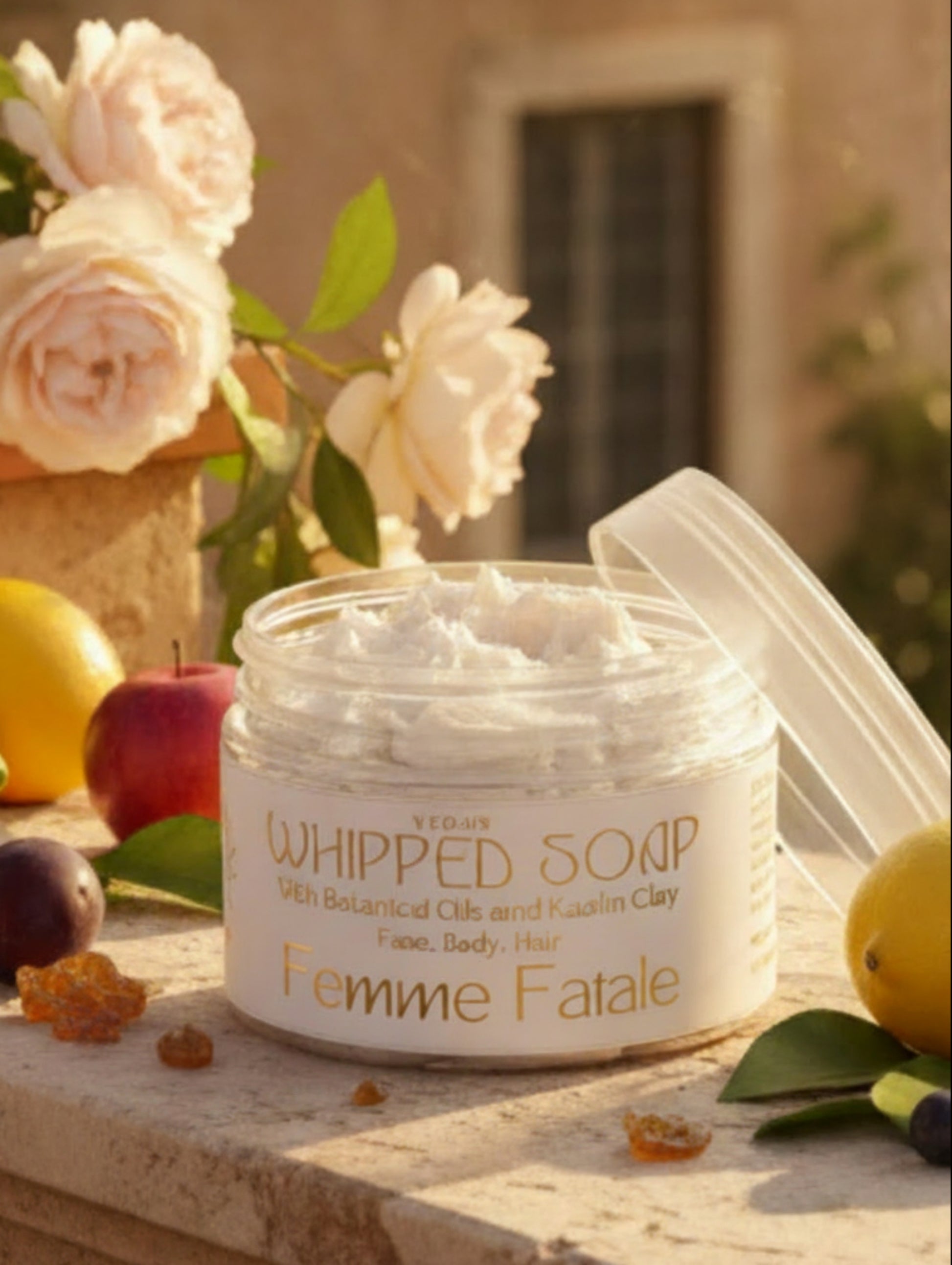 Shower Whip, Femme Fatale Whipped Soap foaming cleanser chypre fragrance by Hazel Glow