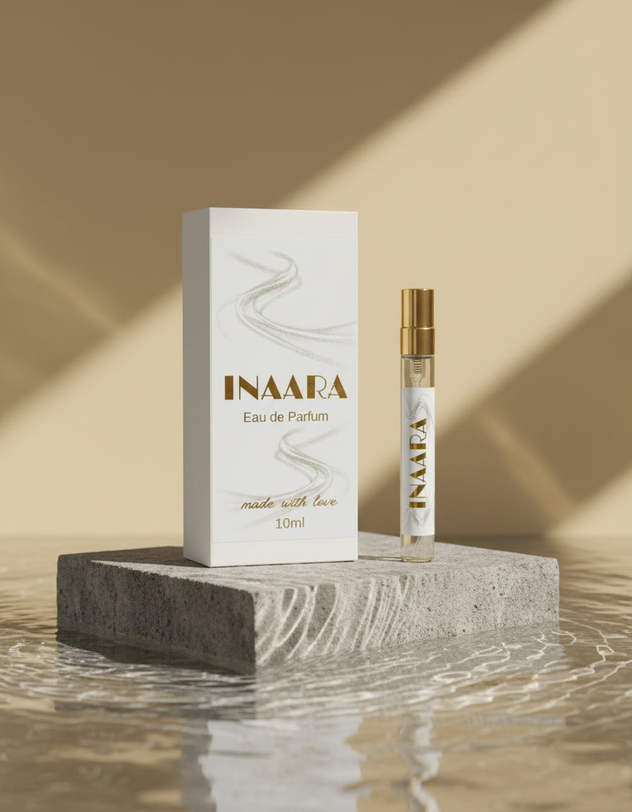 Vegan Fragrance.  INAARA Eau de Parfum, handmade artisan perfume