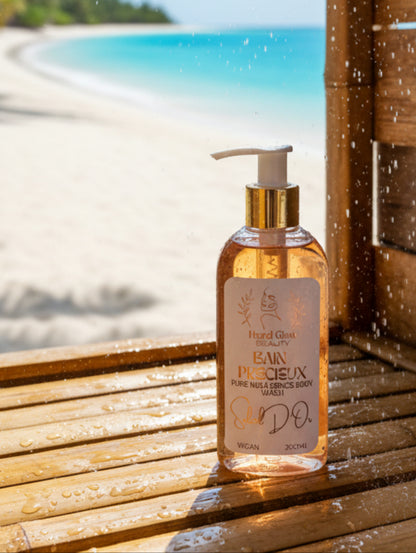 Paraben Free Luxury Body Wash in Soleil D'Or gourman fragrance by Hazel Glow
