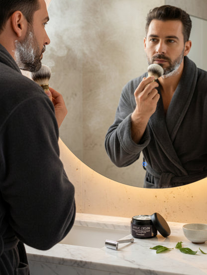Shaving Cream for Men - Obsidian by Hazel Glow