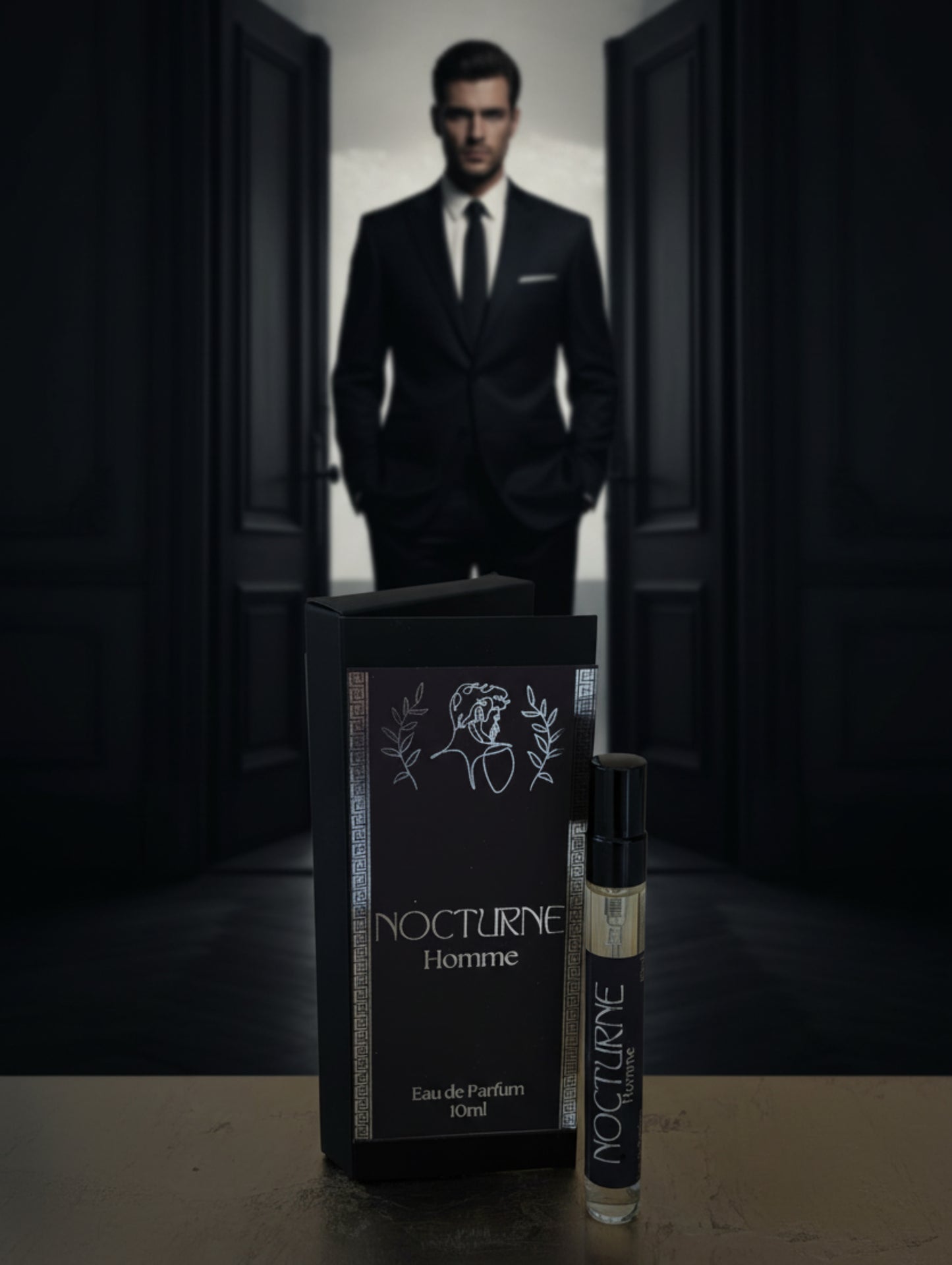 Men's perfume Nocturne travel size vegan fragrance by Hazel Glow