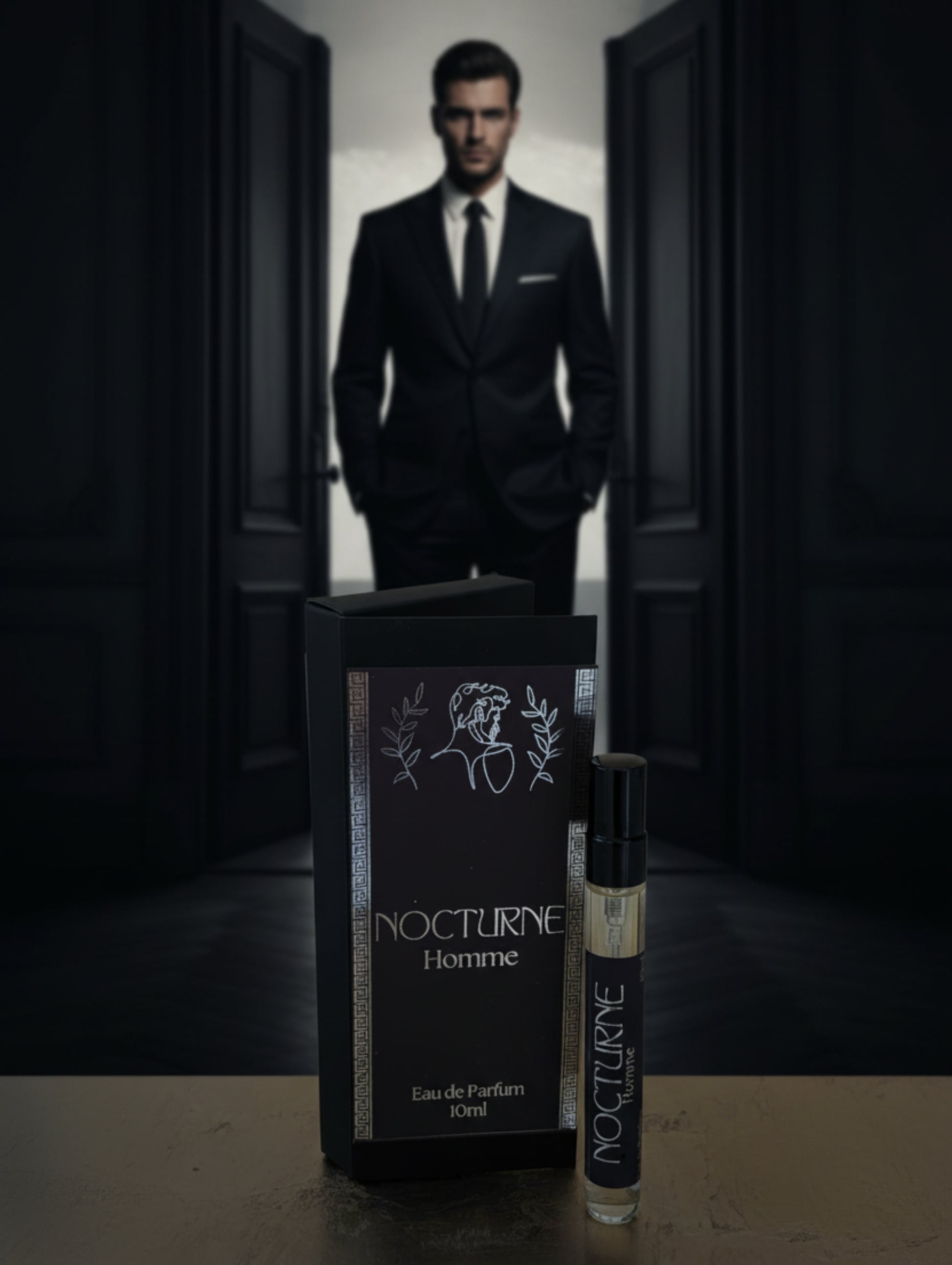 Men's perfume Nocturne travel size vegan fragrance by Hazel Glow