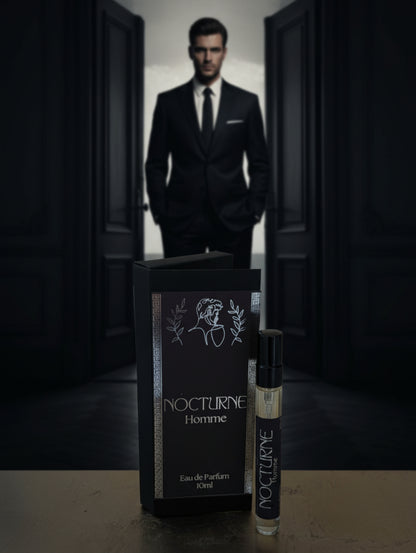Men's perfume Nocturne travel size vegan fragrance by Hazel Glow