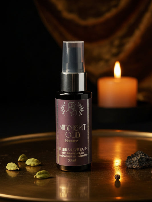 Midnight Oud Aftershave Balm by Hazel Glow