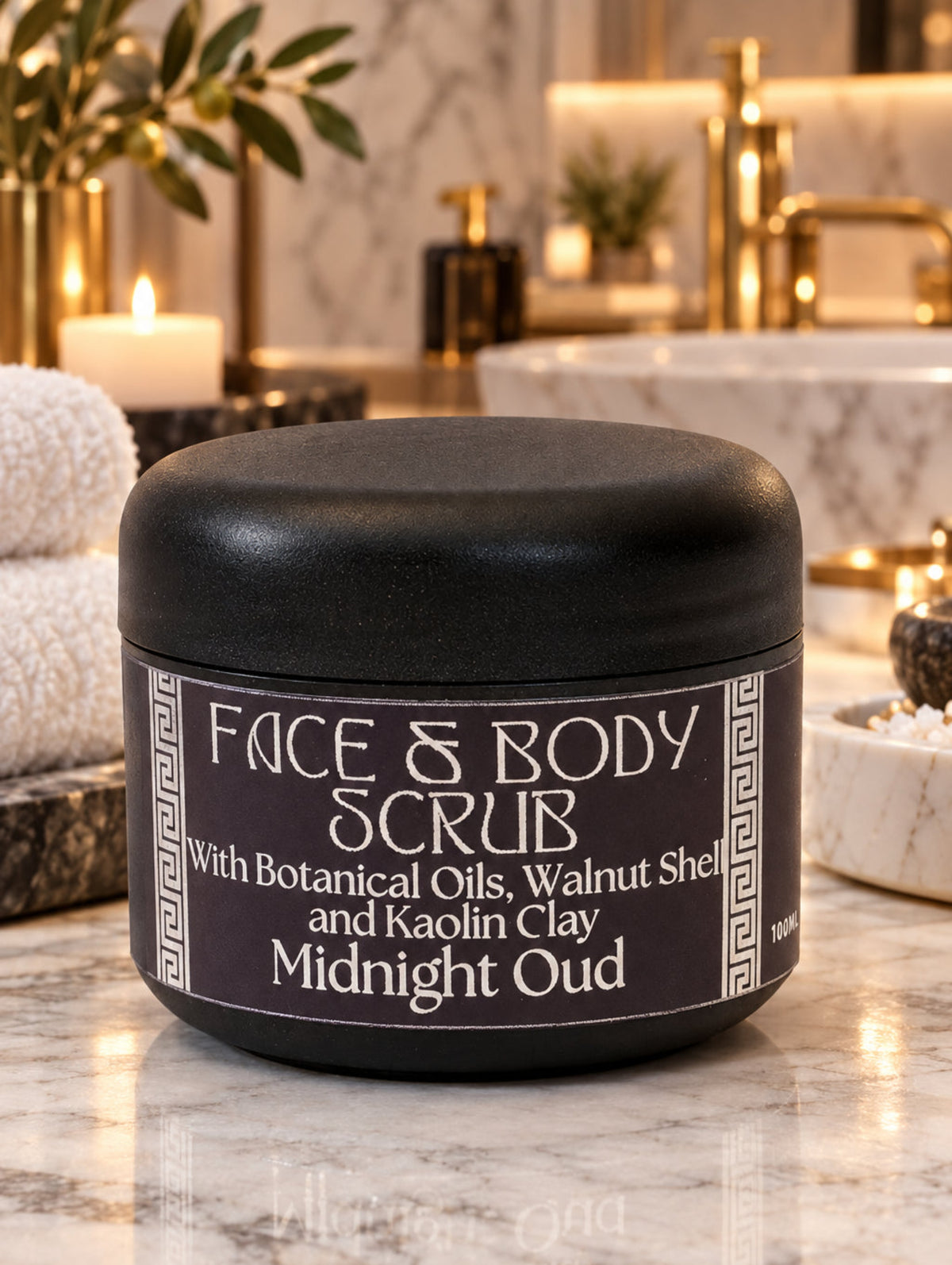 Face and Body Scrub for men with botanical oils, kaolin clay ad walnut shell by HG Homm