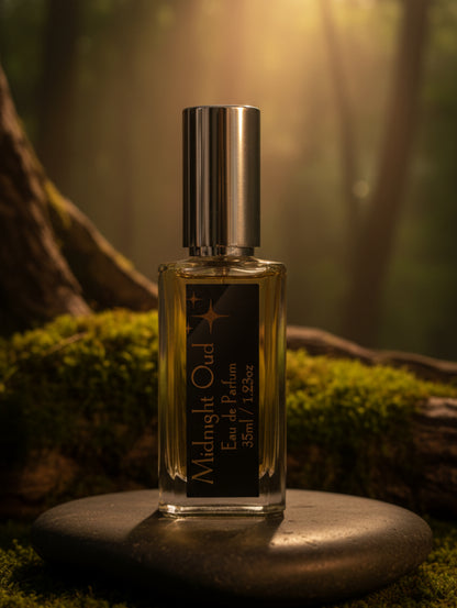 Midnight Oud Men's Eau de Parfum, vegan fragrance by Hazel Glow