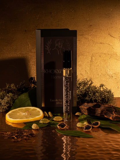 10ml Travel Size Men's Perfume Khorassan by Hazel Glow - Oud Fragrance