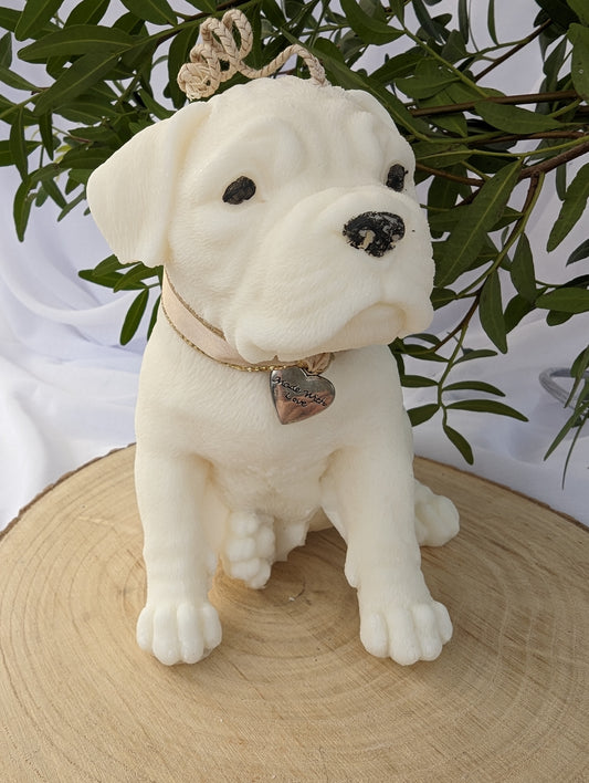 Boxer Dog Puppy Candle| Dog Candle | Boxer Candle Gift