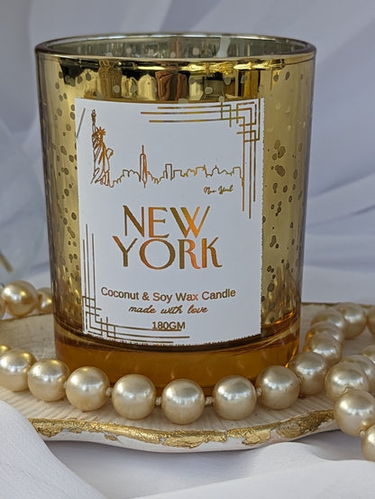New York Destination Candle | Coffee Fragrance | Vegan