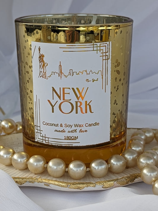 New York Destination Candle | Coffee Fragrance | Vegan