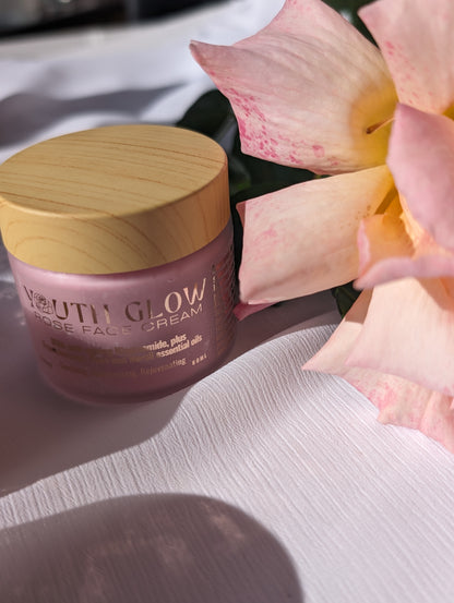 Youth Glow Rose Face Cream | Essential Oil Day Cream | Rose Day Cream