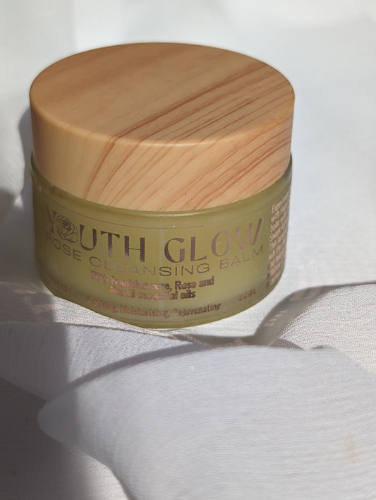 Youth Glow Rose Cleansing Balm | Rose Essential Oil Cleansing Balm | Face Balm