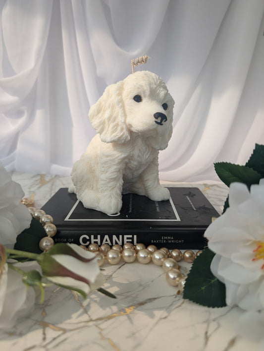 Cocker Spaniel Puppy Candle