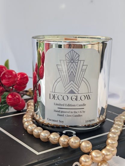 Art Deco Silver Candle | Luxury Vegan Candle Gift