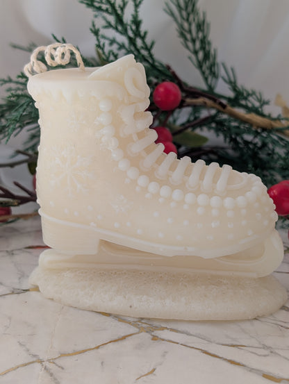 Ice Skate Christmas Candle | Moulded Statement Candle