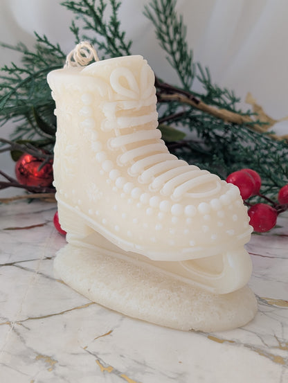 Ice Skate Christmas Candle | Moulded Statement Candle