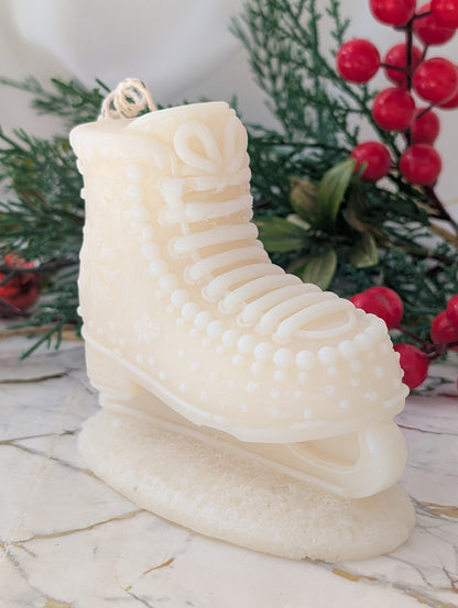Ice Skate Christmas Candle | Moulded Statement Candle