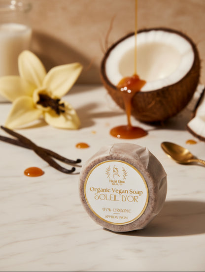 Soleil D'Or Organic Base Cleansing Bar | Gourmand Fragrance