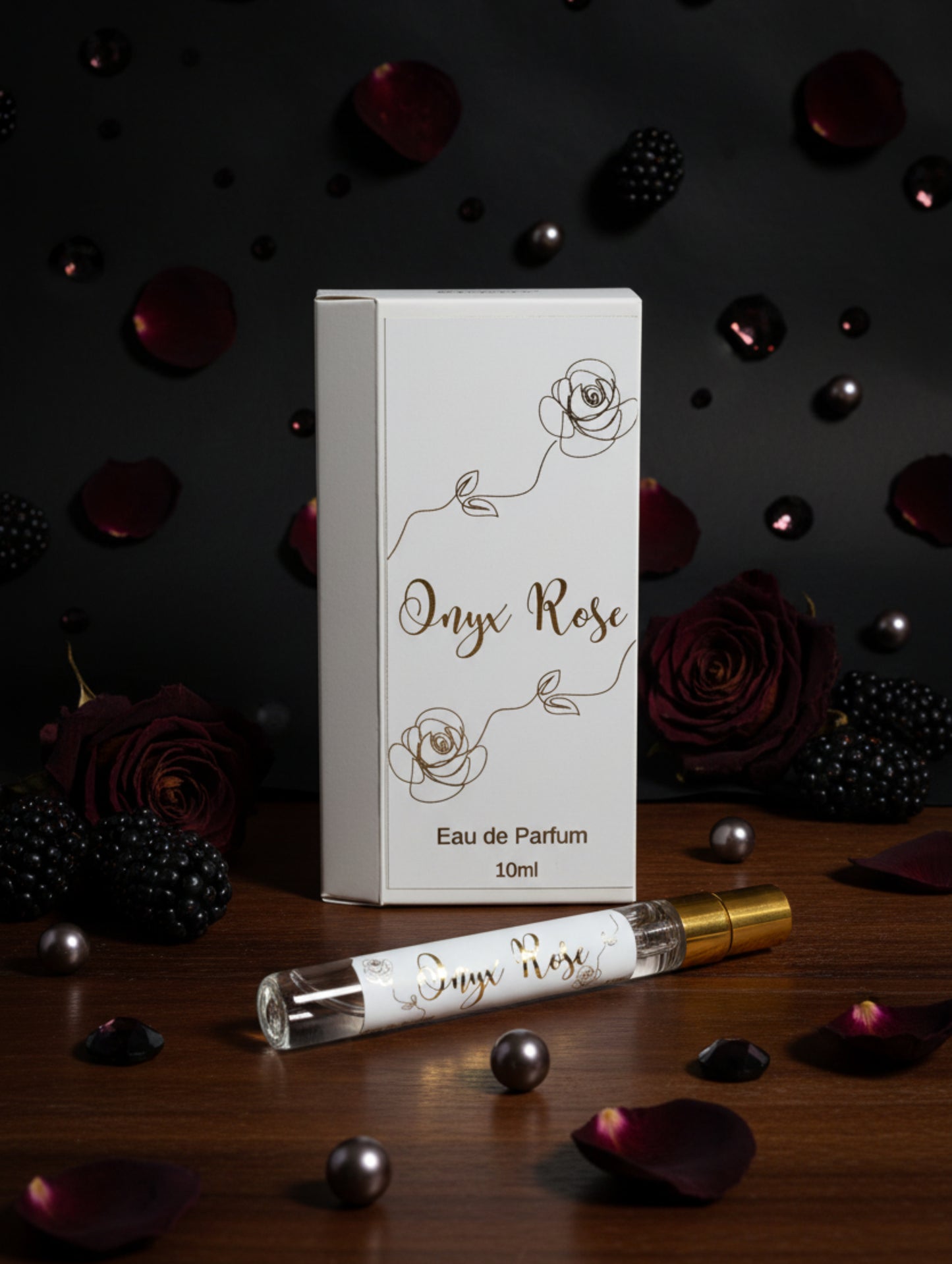 Onyx Rose | 10ml Vegan Perfume | Dark Floral Discovery Size EDP