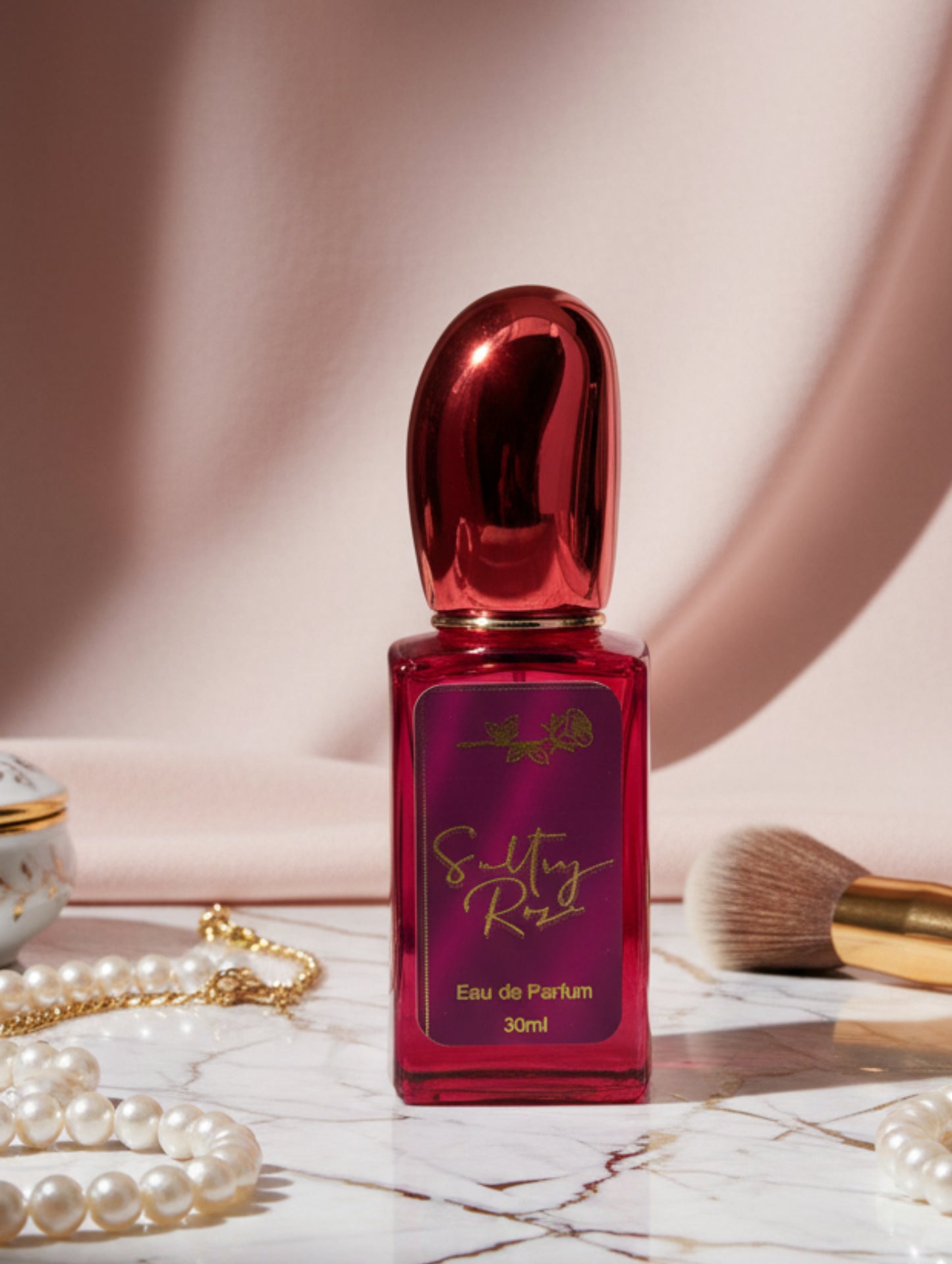 Sultry Rose oud and rose vegan perfume by Hazel Glow
