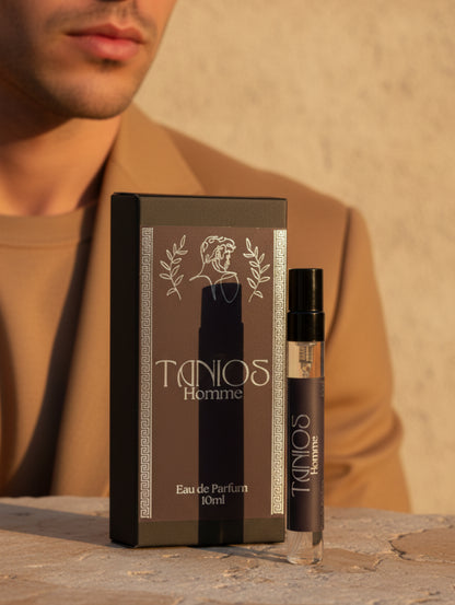 Tanios Homme Eau de Parfum 10ml travel size men's perfume by Hazel Glow